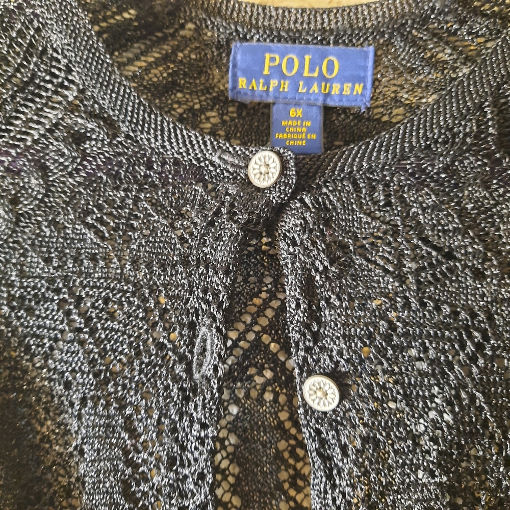 🤶 Girls Knit Polo Sweater